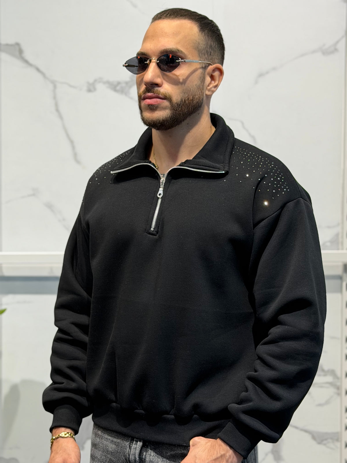 Felpa Crystal Zip