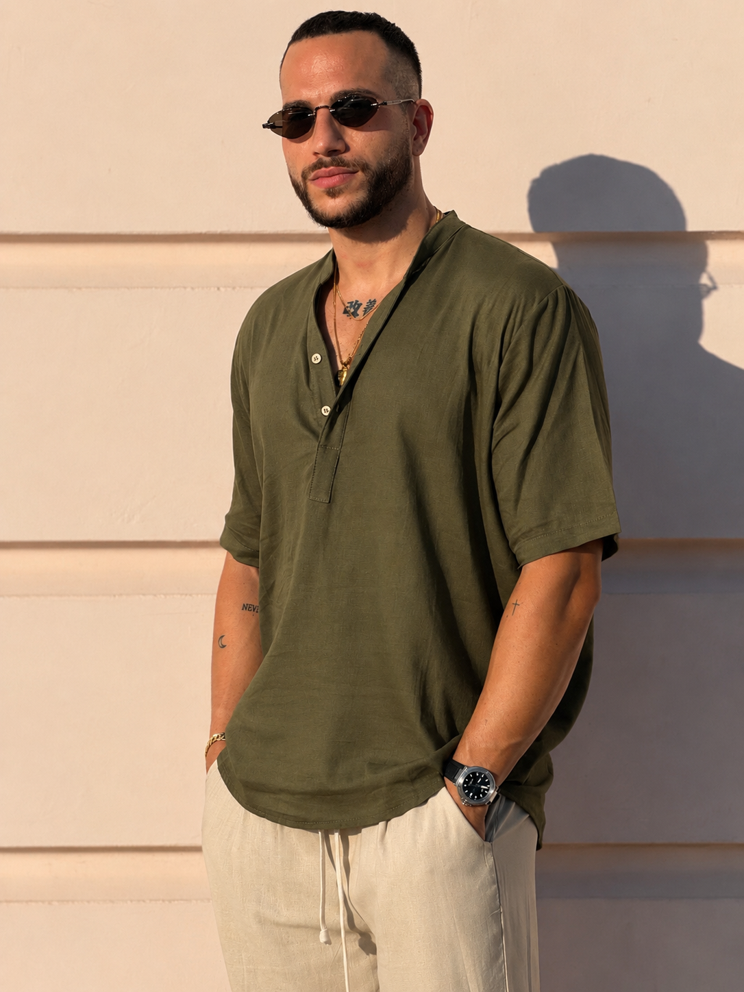 Camicia a Casacca in Lino