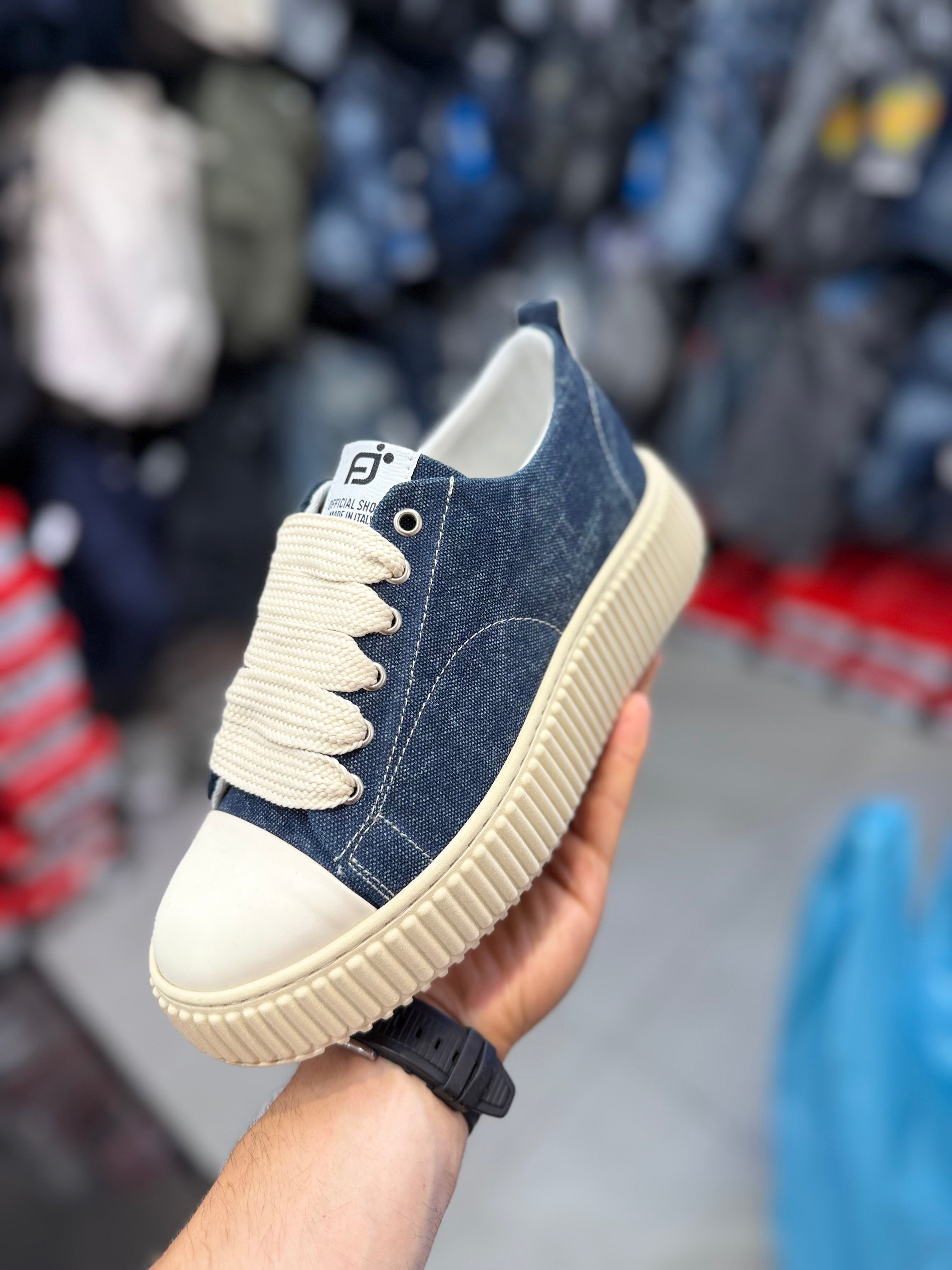 Sneakers Gommata Jeans