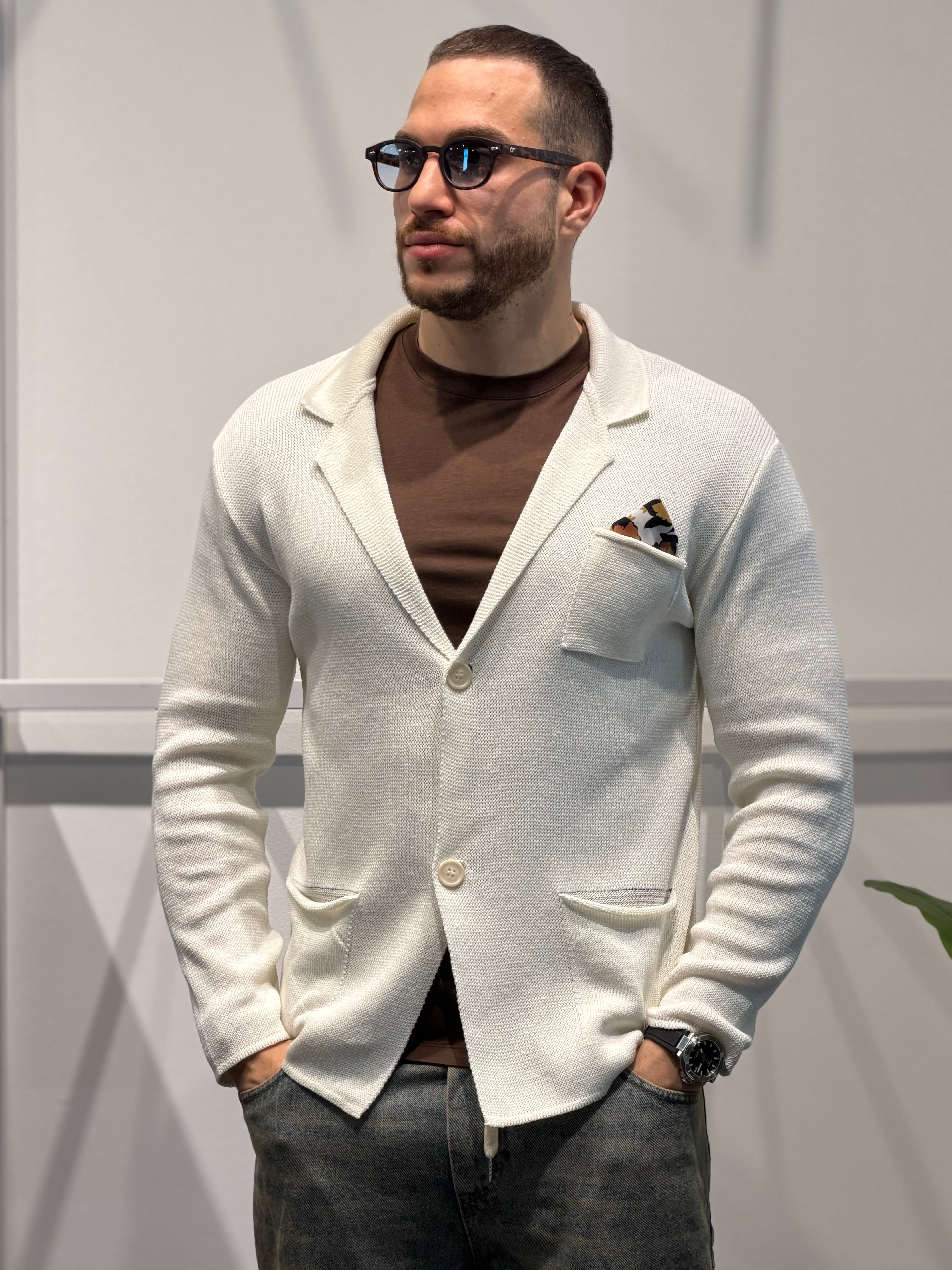 Cardigan Giacca con pochette Primaverile