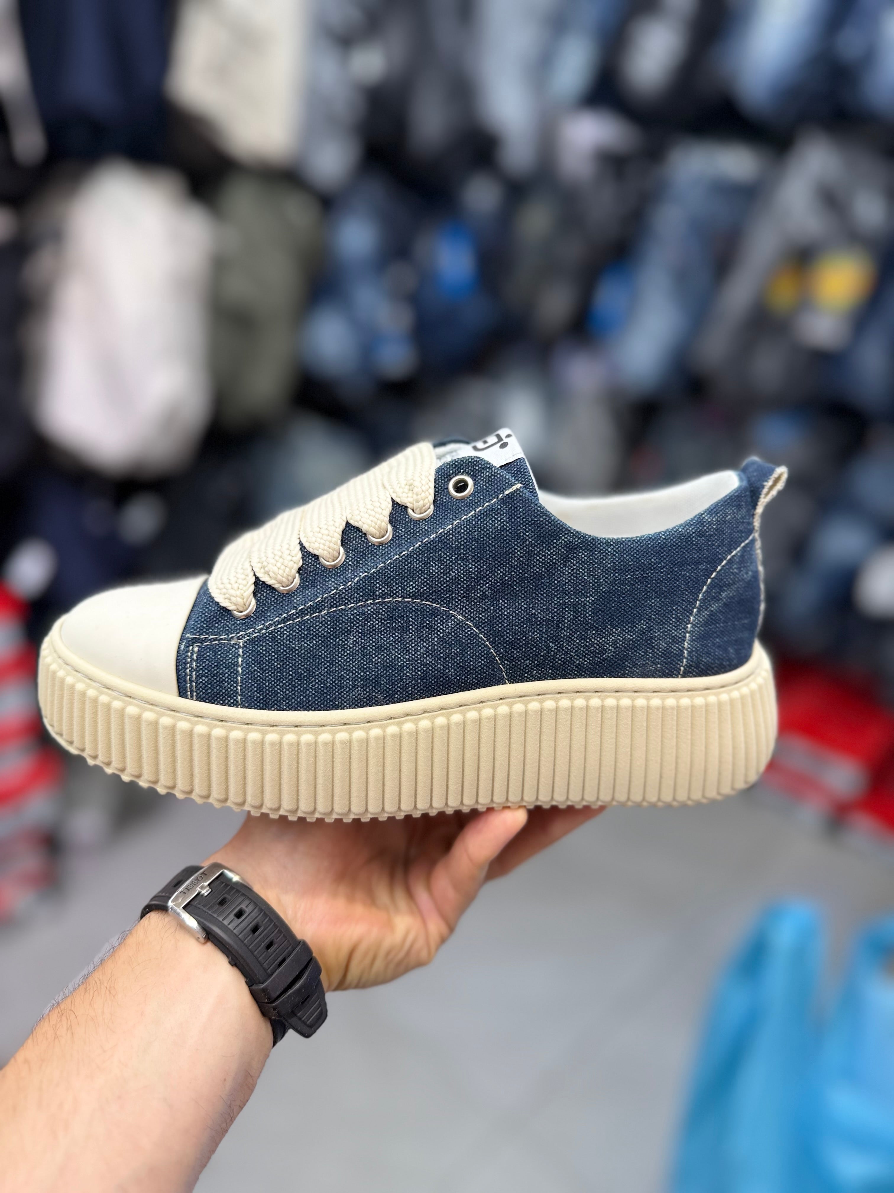 Sneakers Gommata Jeans