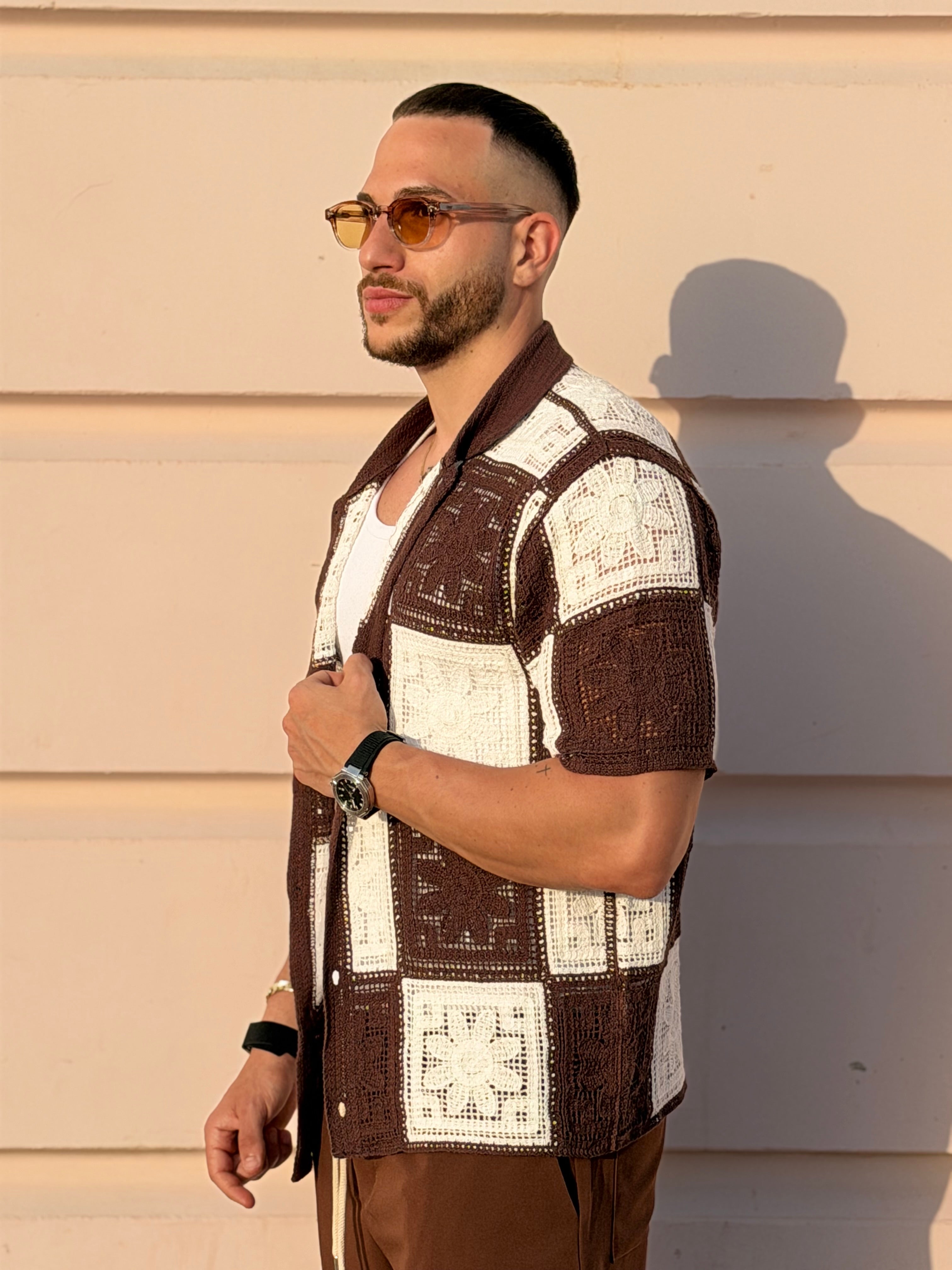 Cardigan traforato