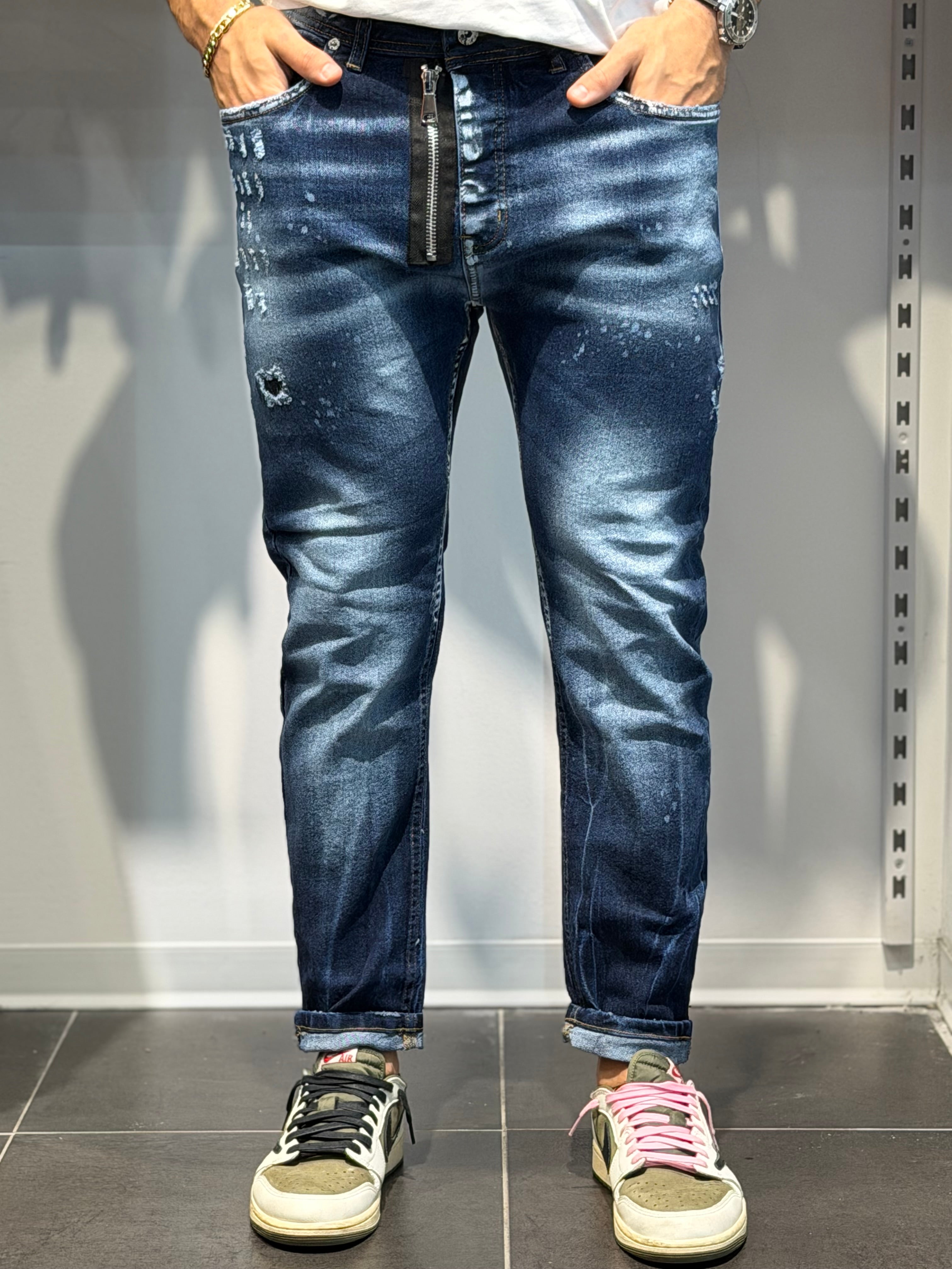 Jeans Cianotic DSQ Zip