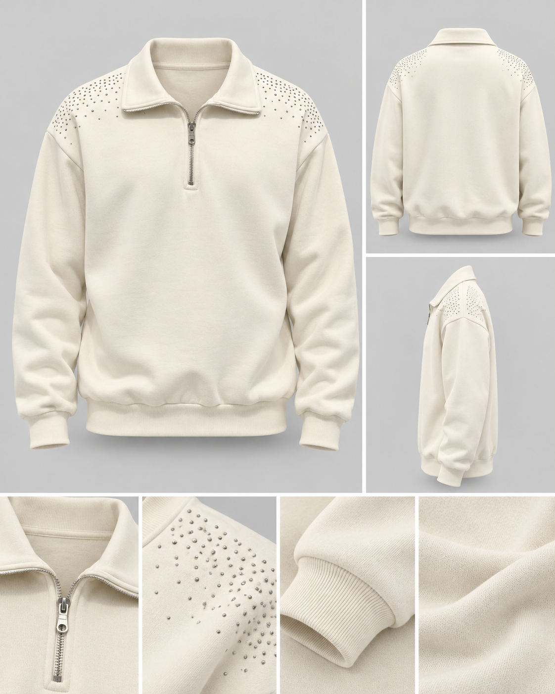 Felpa Crystal Zip
