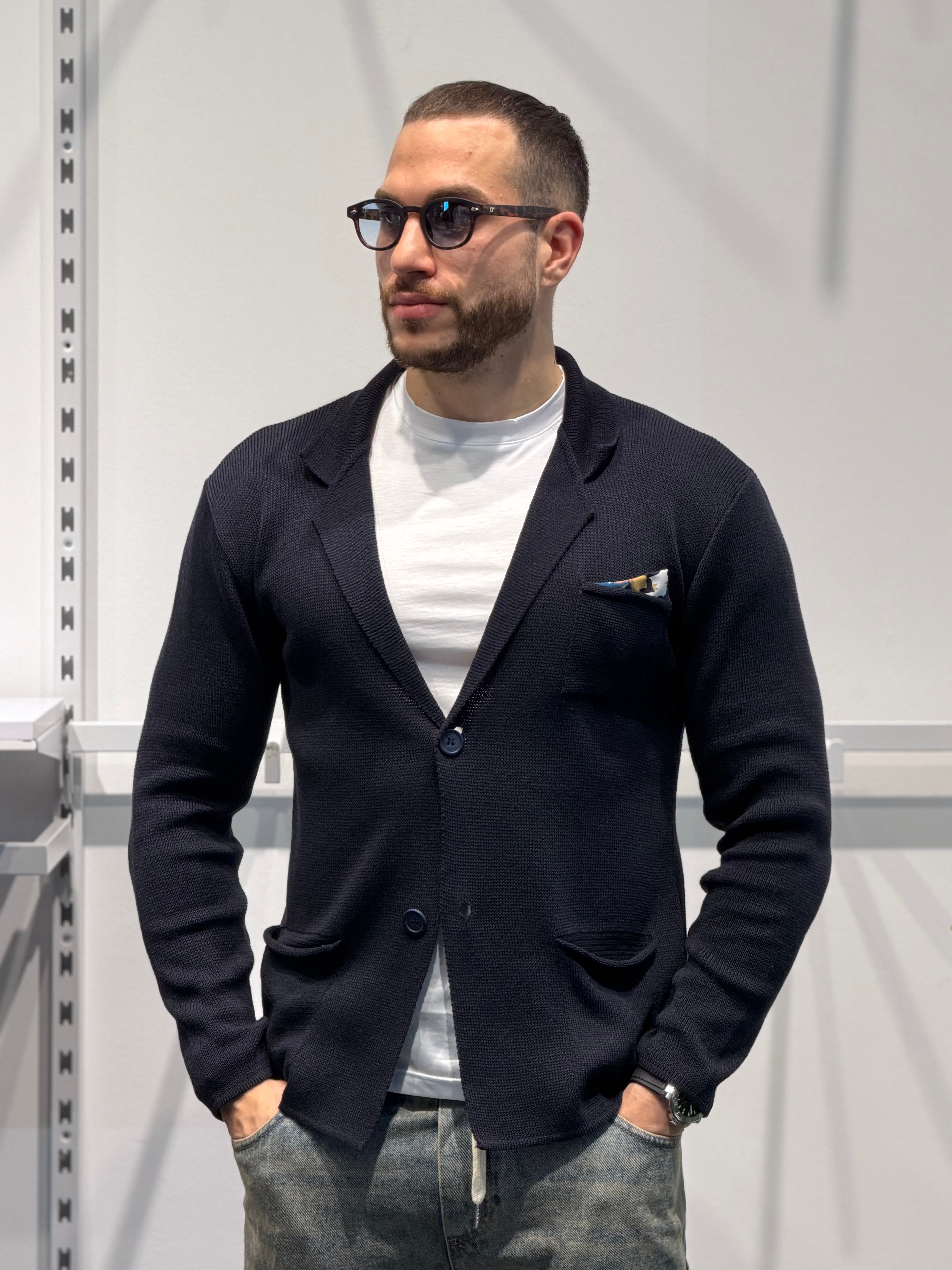 Cardigan Giacca con pochette Primaverile