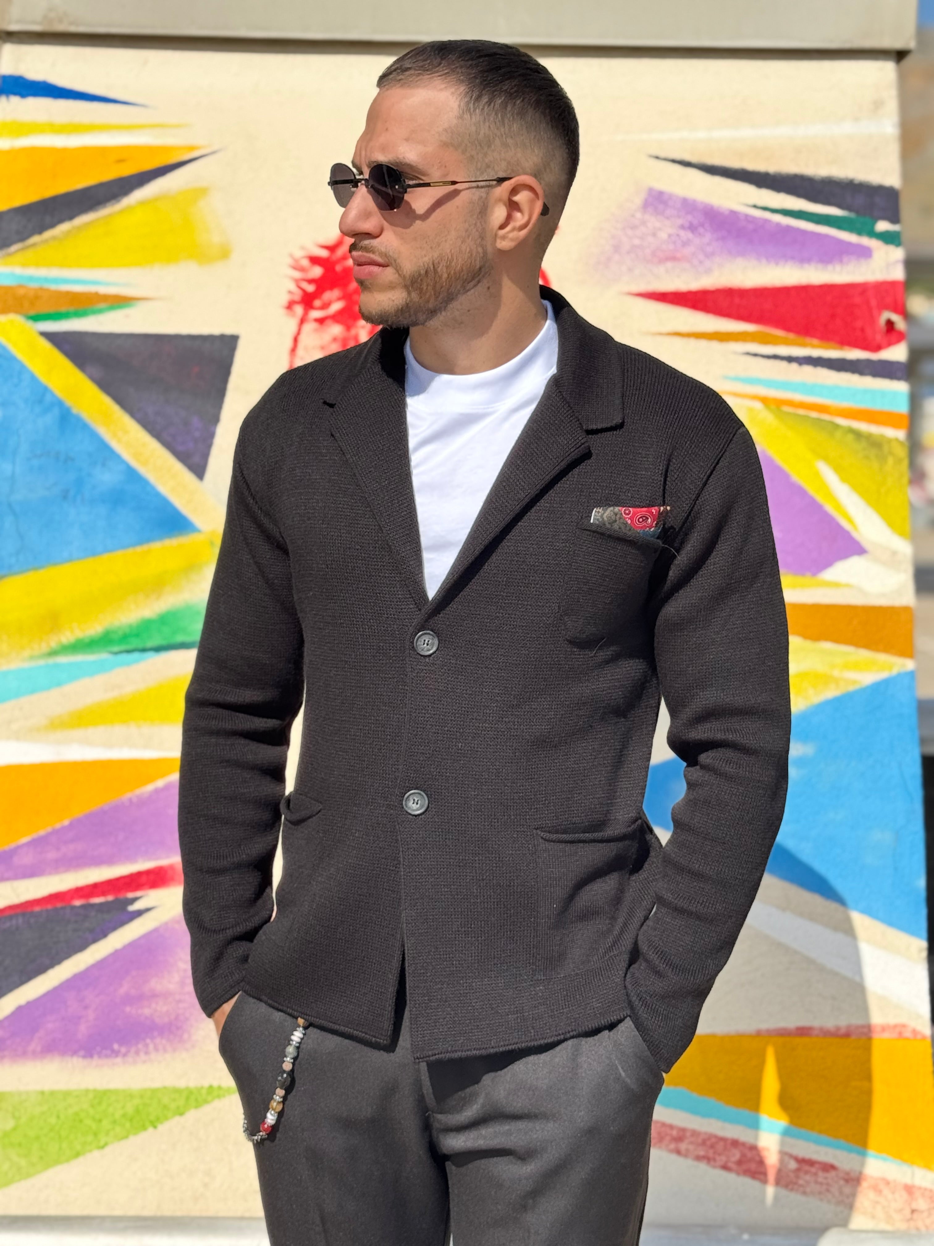 Cardigan Giacca con pochette Primaverile