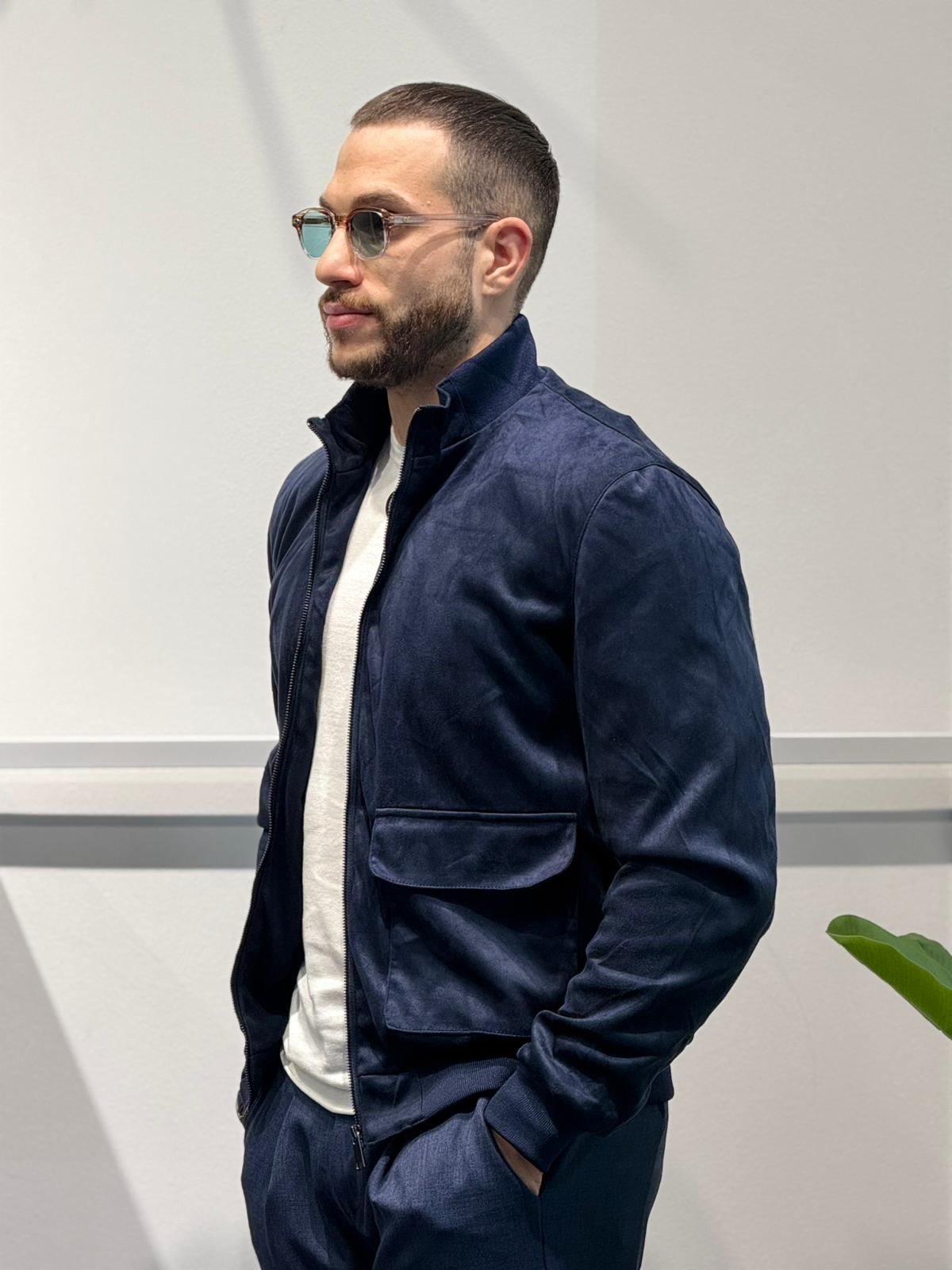 Giubbotto Sable in Eco-Camoscio