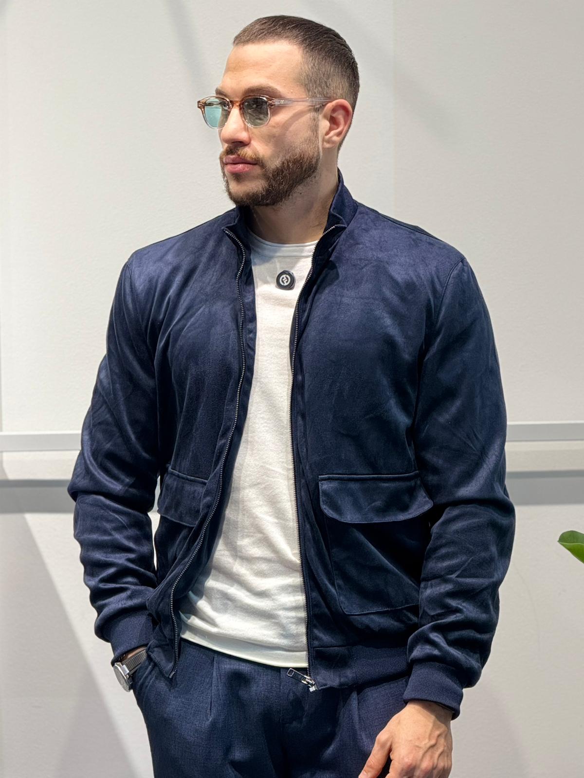 Giubbotto Sable in Eco-Camoscio