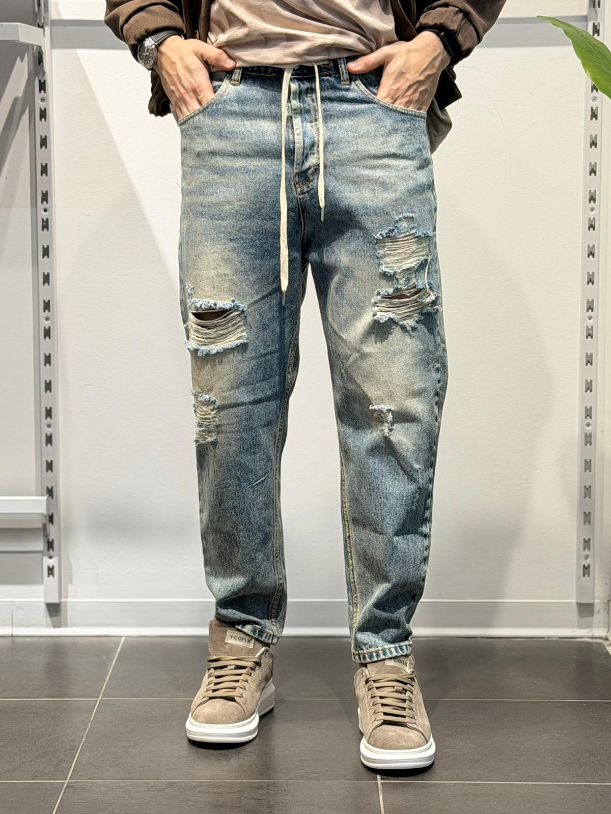 Jeans Sabbiato Coulisse