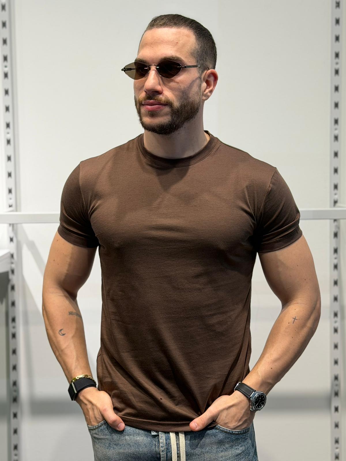 T-shirt Modal Filo di Scozia