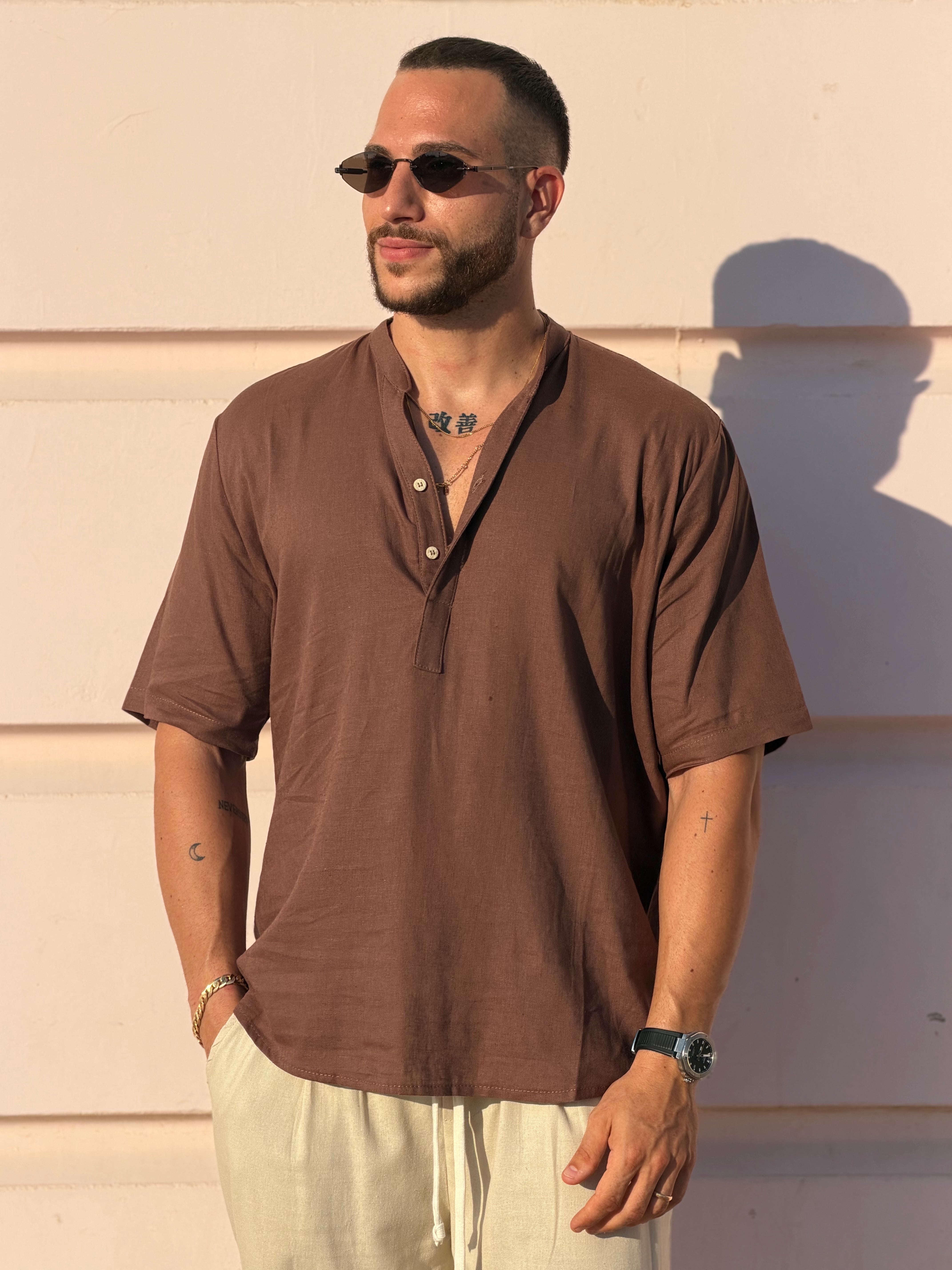 Camicia a Casacca in Lino