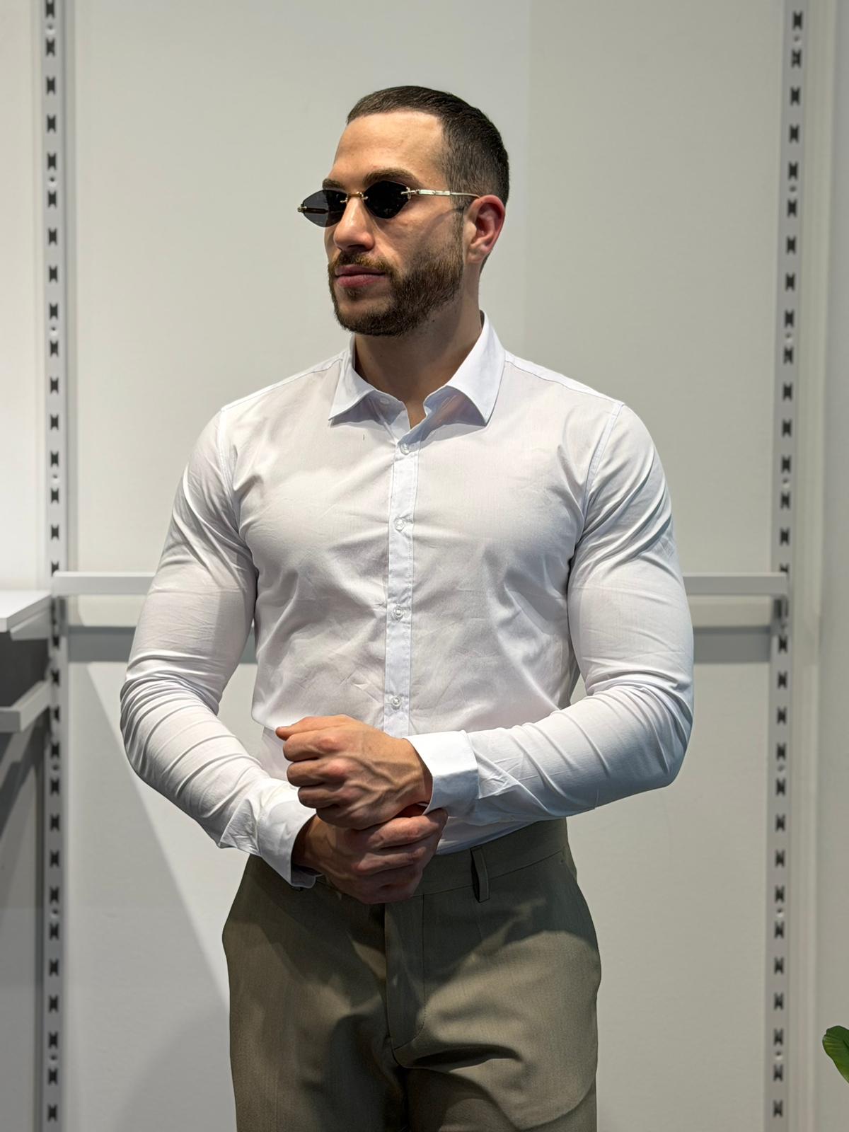 Camicia Classica Slim Fit Con Colletto