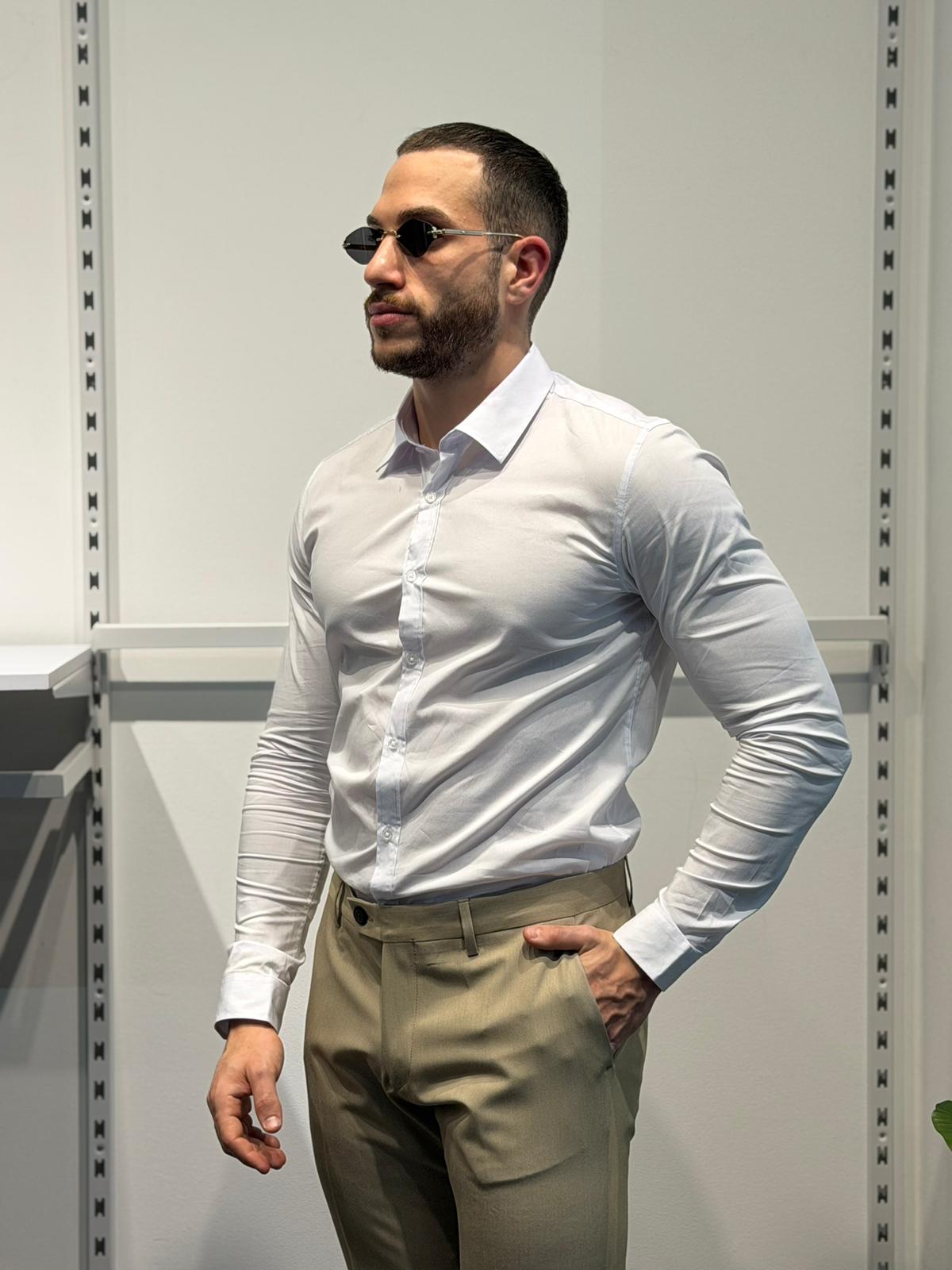 Camicia Classica Slim Fit Con Colletto