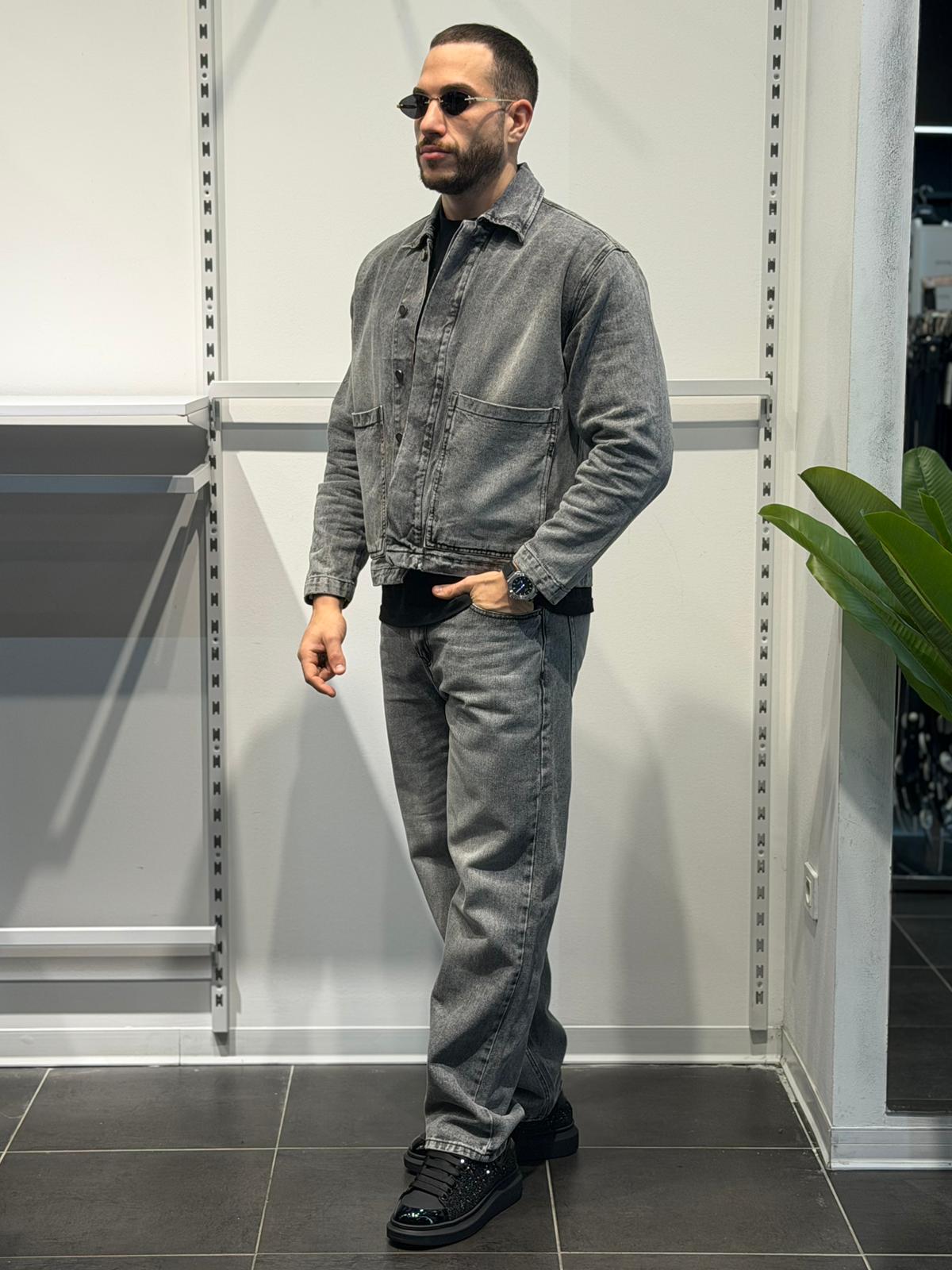 Completo In Jeans Silver